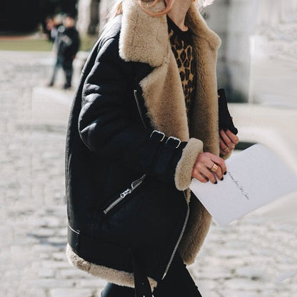 Plush winter jacket