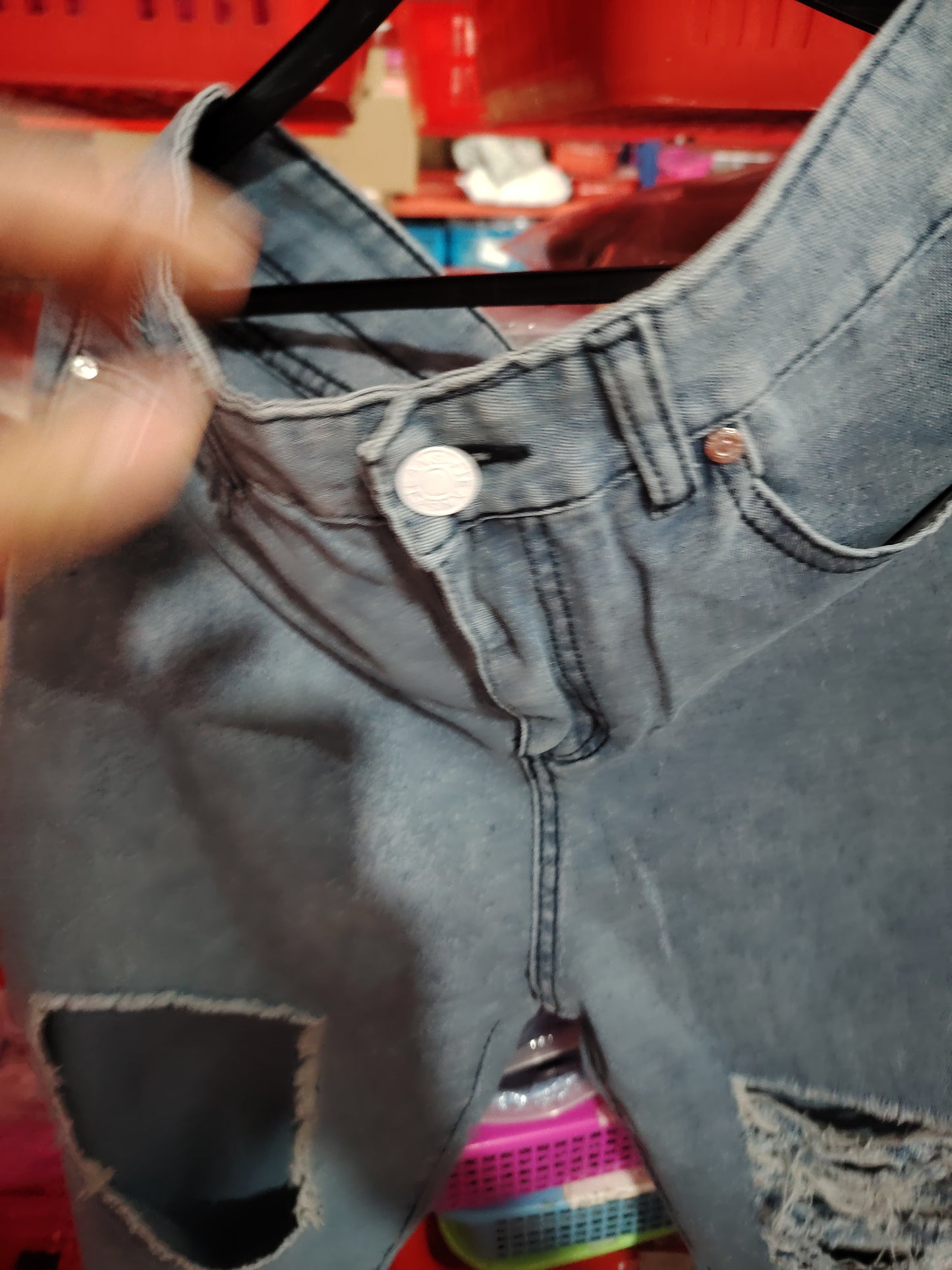 Women's American Retro Hole-punched Jeans