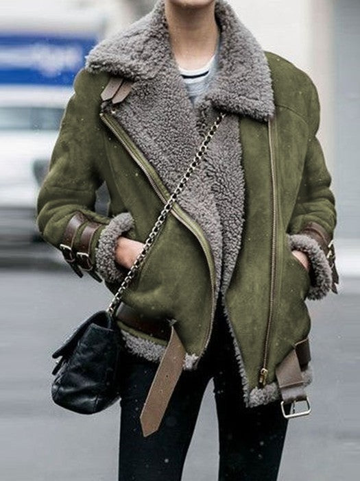 Plush winter jacket