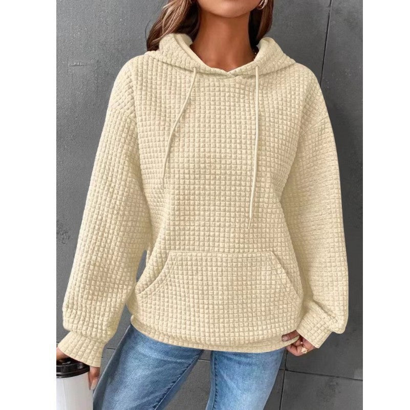 Fashion Waffle Hoodie Sweater