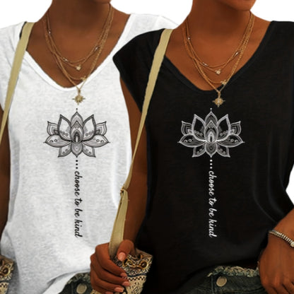 Graphic Print Tank Top, 2PCS Set