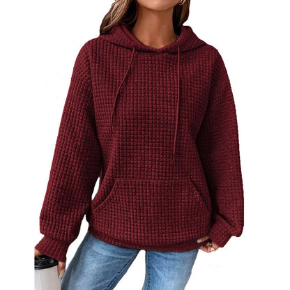 Fashion Waffle Hoodie Sweater