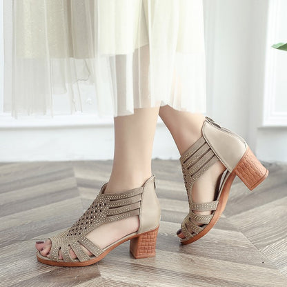 Fish mouth versatile fashion high heels