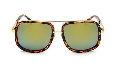 Flat Top Hot Square Sunglasses Men & Women Luxury Brand Design