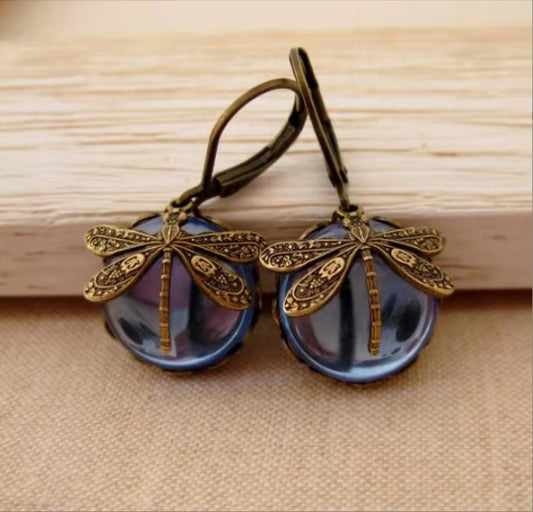 Vintage Dragonfly Earrings