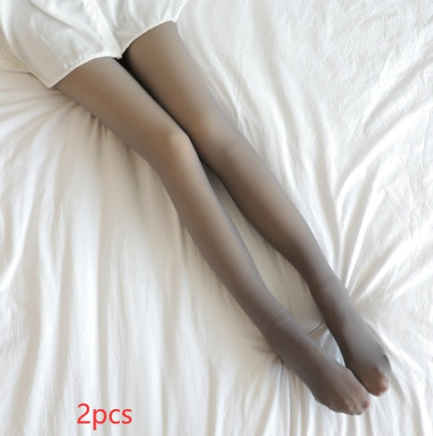 Fall And Winter Warm Fleece Pantyhose :Fleece Lined Thermal Winter Tights
