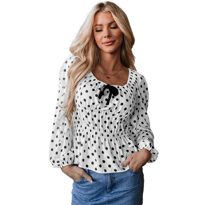 Women's Loose Bundle Casual Square Collar Shirt