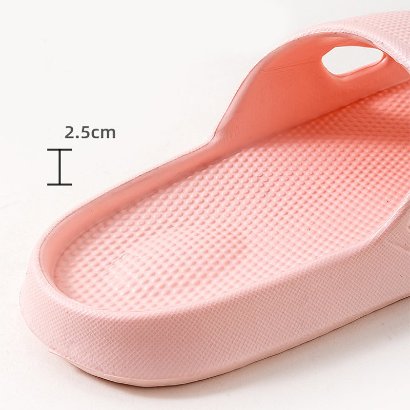 Solid Color Thick Bottom Home Slippers