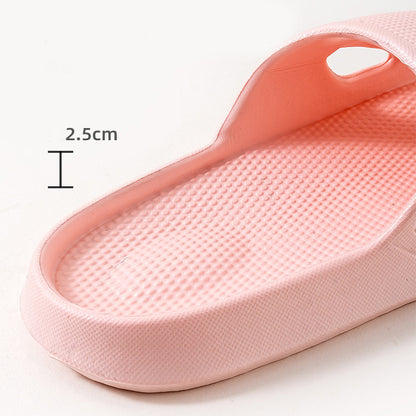 Solid Color Thick Bottom Home Slippers