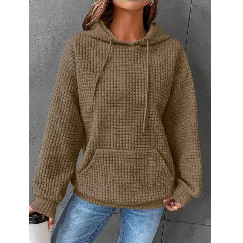 Fashion Waffle Hoodie Sweater
