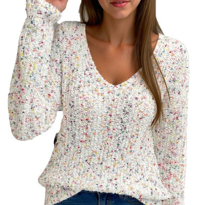 Loose And Lazy Style V-neck Pullover