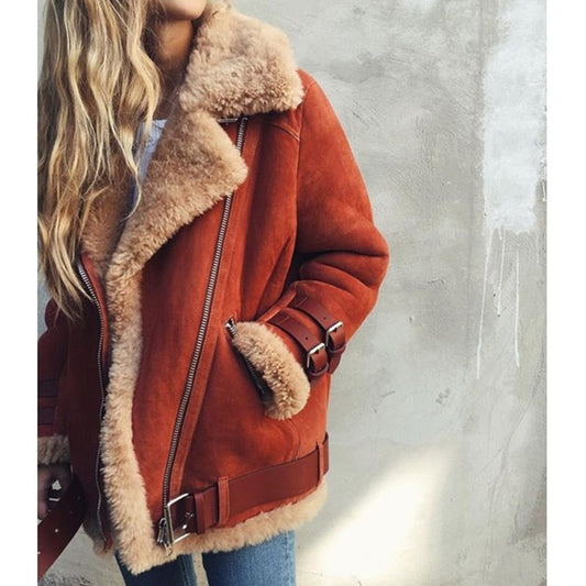 Plush winter jacket