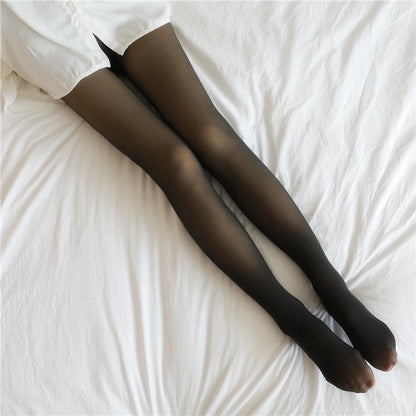 Fall And Winter Warm Fleece Pantyhose :Fleece Lined Thermal Winter Tights