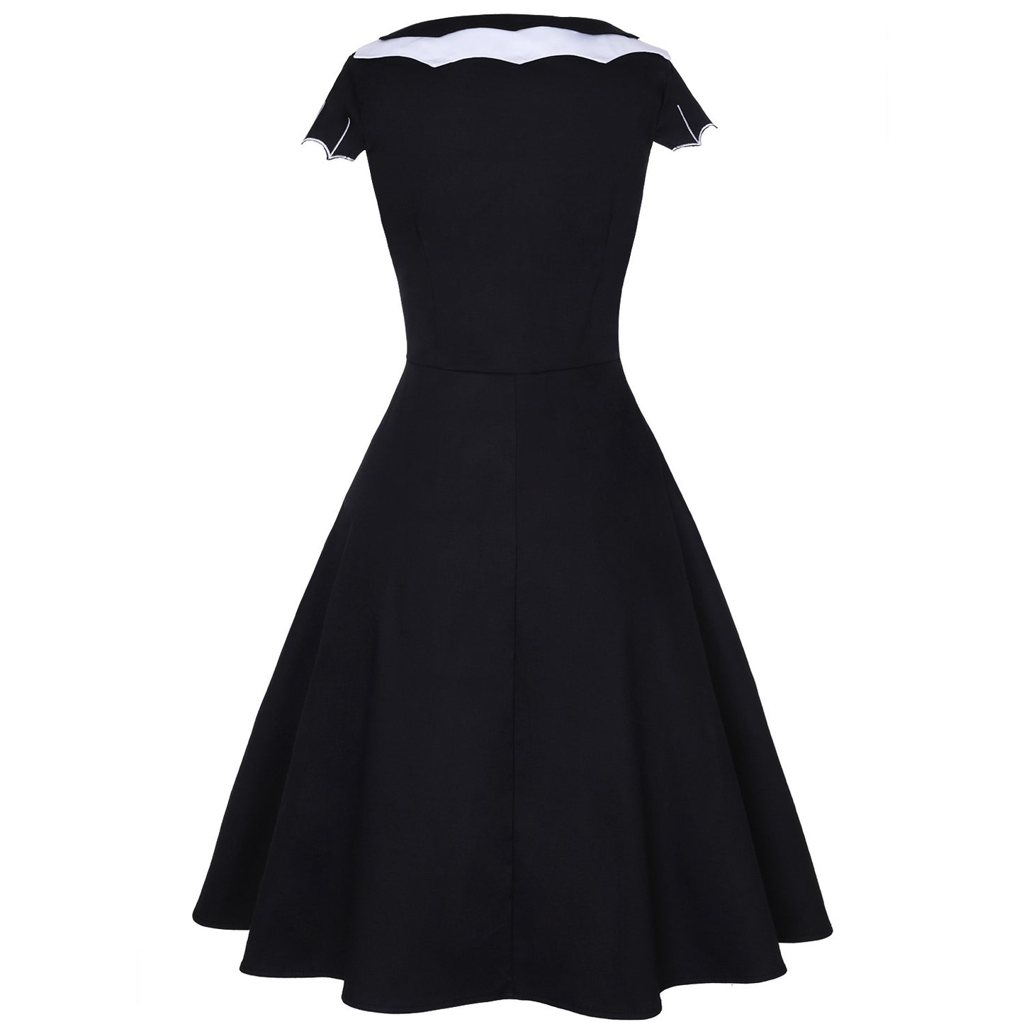 Bat Embroidered Plus Size Women's Dress