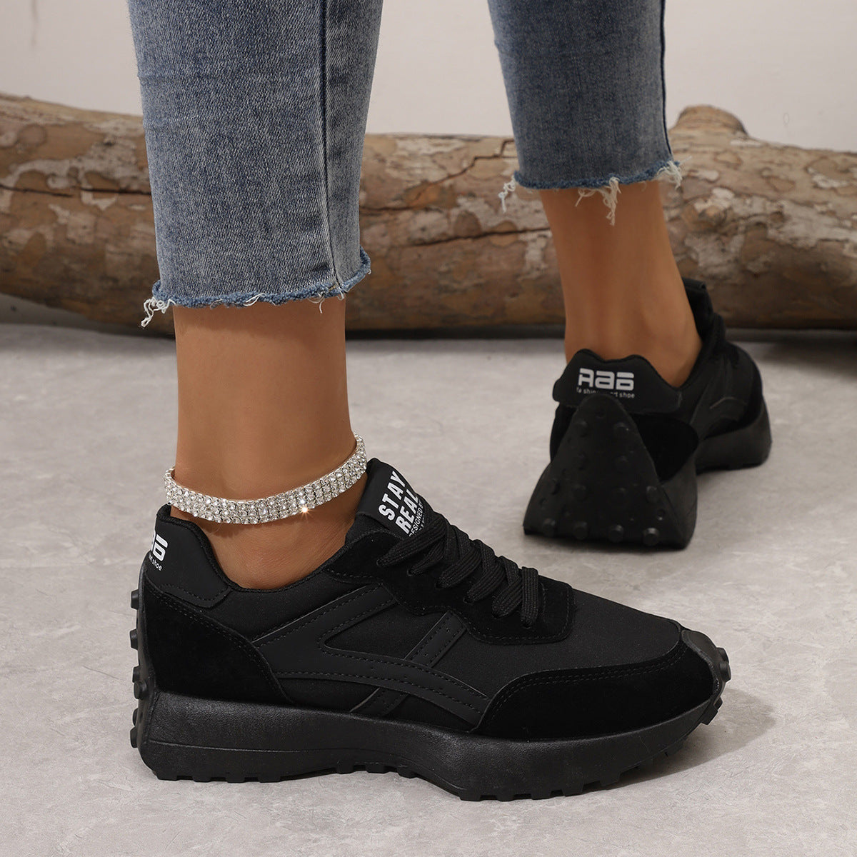 All-matching And Lightweight Mesh Sports Female Flat Shoes