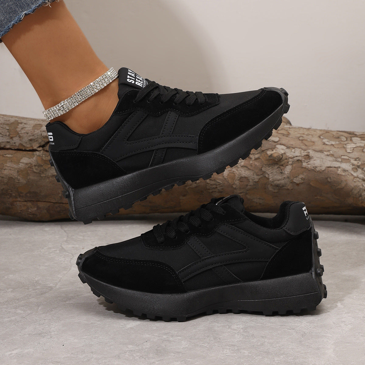 All-matching And Lightweight Mesh Sports Female Flat Shoes