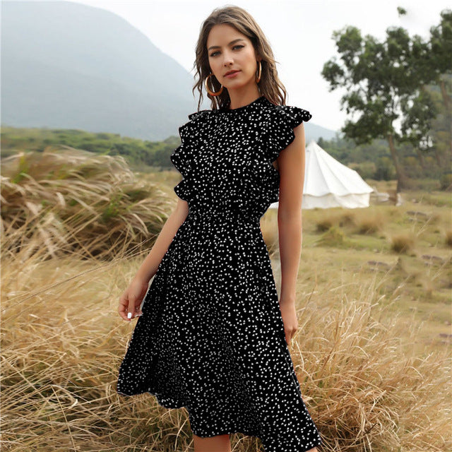 Women Summer Chiffon Long Dress