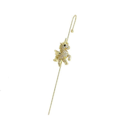 Glistening Ear Wrap Crawler Zircon Earrings Piercing Earrings Premium Earrings