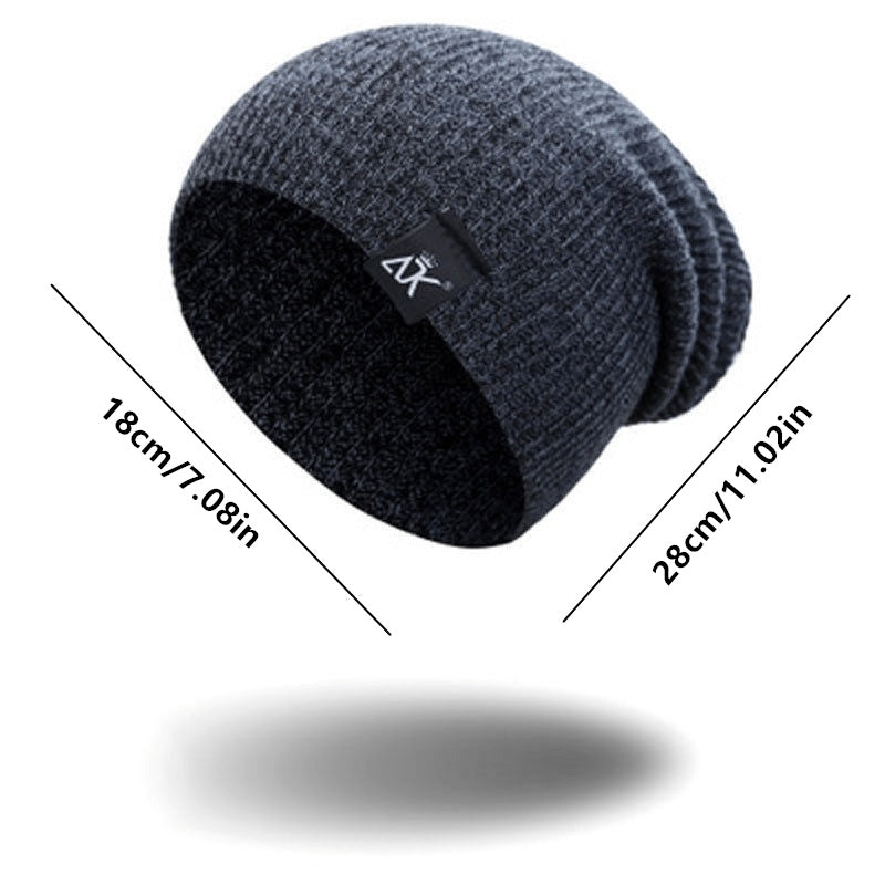 Fashionable Knitted Beanie, Winter Wool Elastic Hat