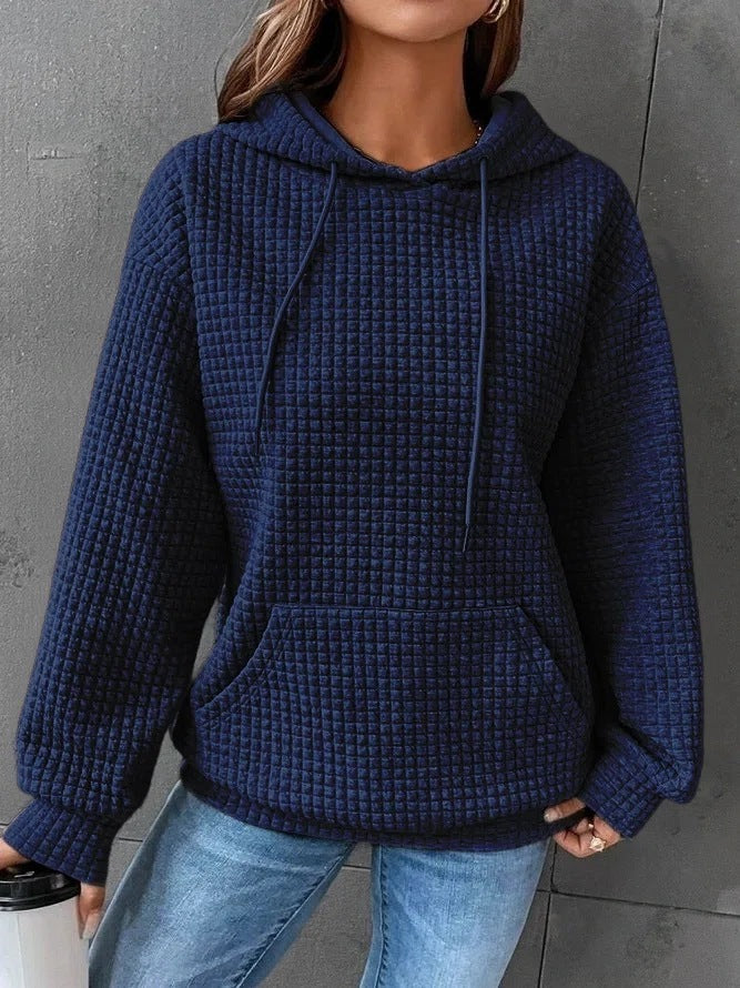Fashion Waffle Hoodie Sweater