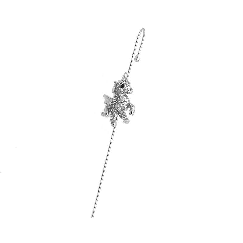 Glistening Ear Wrap Crawler Zircon Earrings Piercing Earrings Premium Earrings
