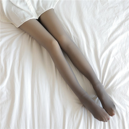 Fall And Winter Warm Fleece Pantyhose :Fleece Lined Thermal Winter Tights