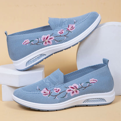 Women's Breathable Embroidery Soft Sole Shoes