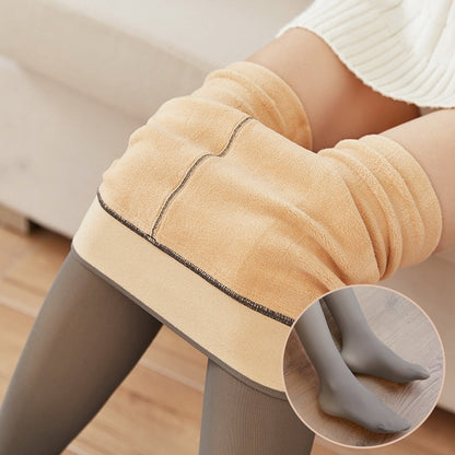 Fall And Winter Warm Fleece Pantyhose :Fleece Lined Thermal Winter Tights