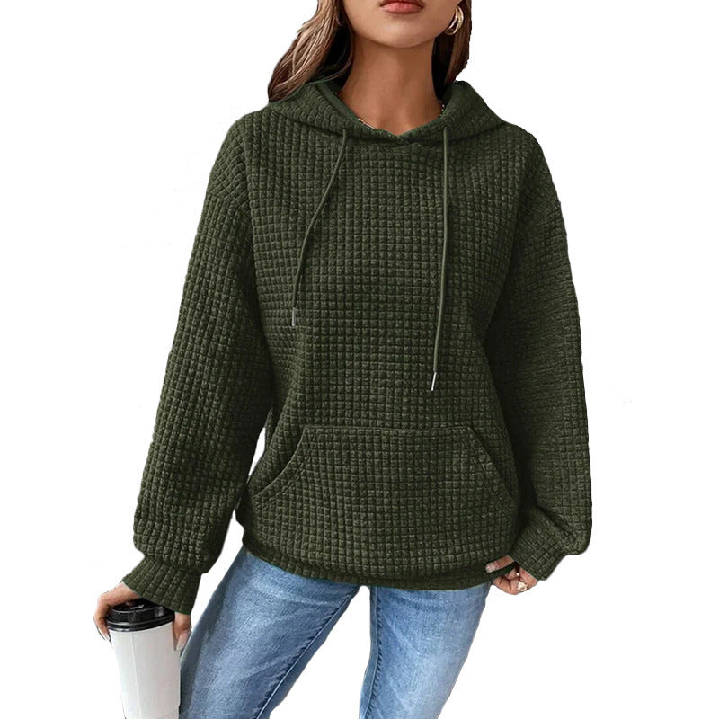 Fashion Waffle Hoodie Sweater