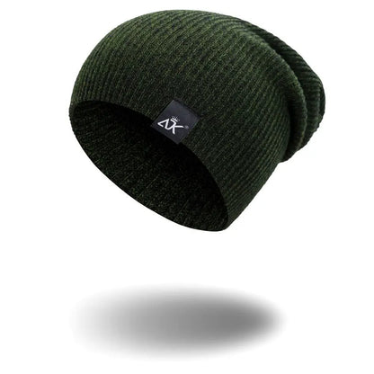 Fashionable Knitted Beanie, Winter Wool Elastic Hat