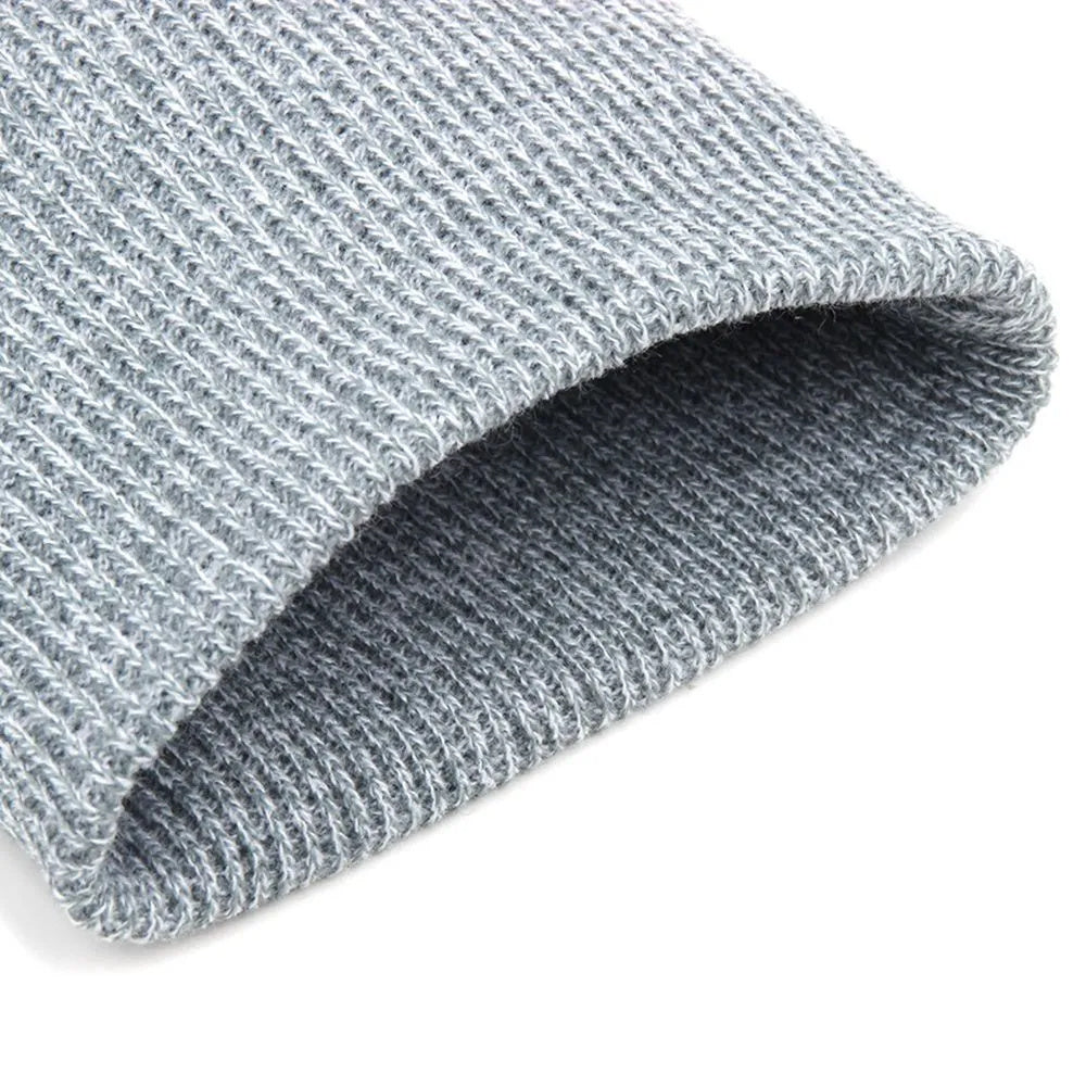 Fashionable Knitted Beanie, Winter Wool Elastic Hat