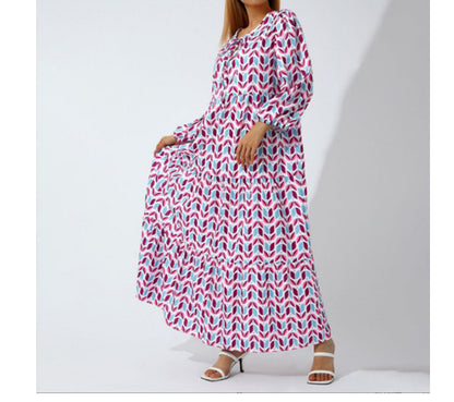 Summer Women's Vintage Printed Bohemian Dress