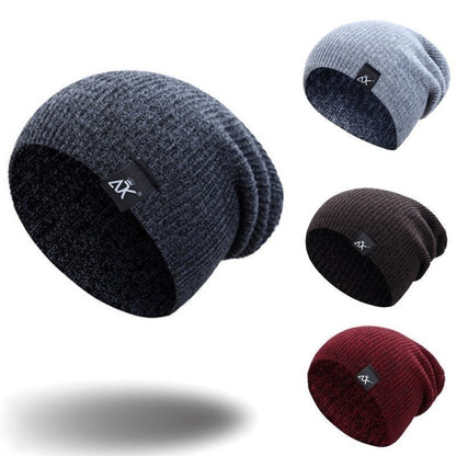 Fashionable Knitted Beanie, Winter Wool Elastic Hat
