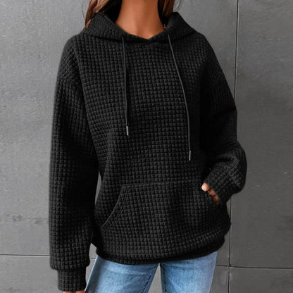 Fashion Waffle Hoodie Sweater