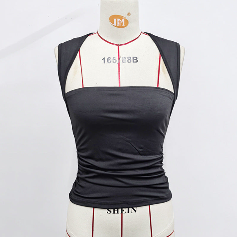 Women's Summer Square Collar Sleeveless Vest