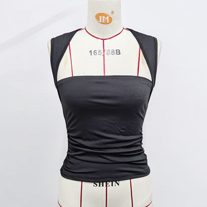 Women's Summer Square Collar Sleeveless Vest