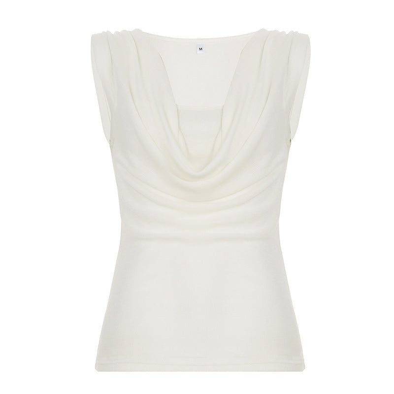 Two-piece Swing Collar Shoulder Vest