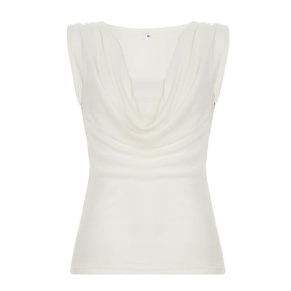 Two-piece Swing Collar Shoulder Vest